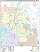 Grand Rapids Wall Map Premium Style